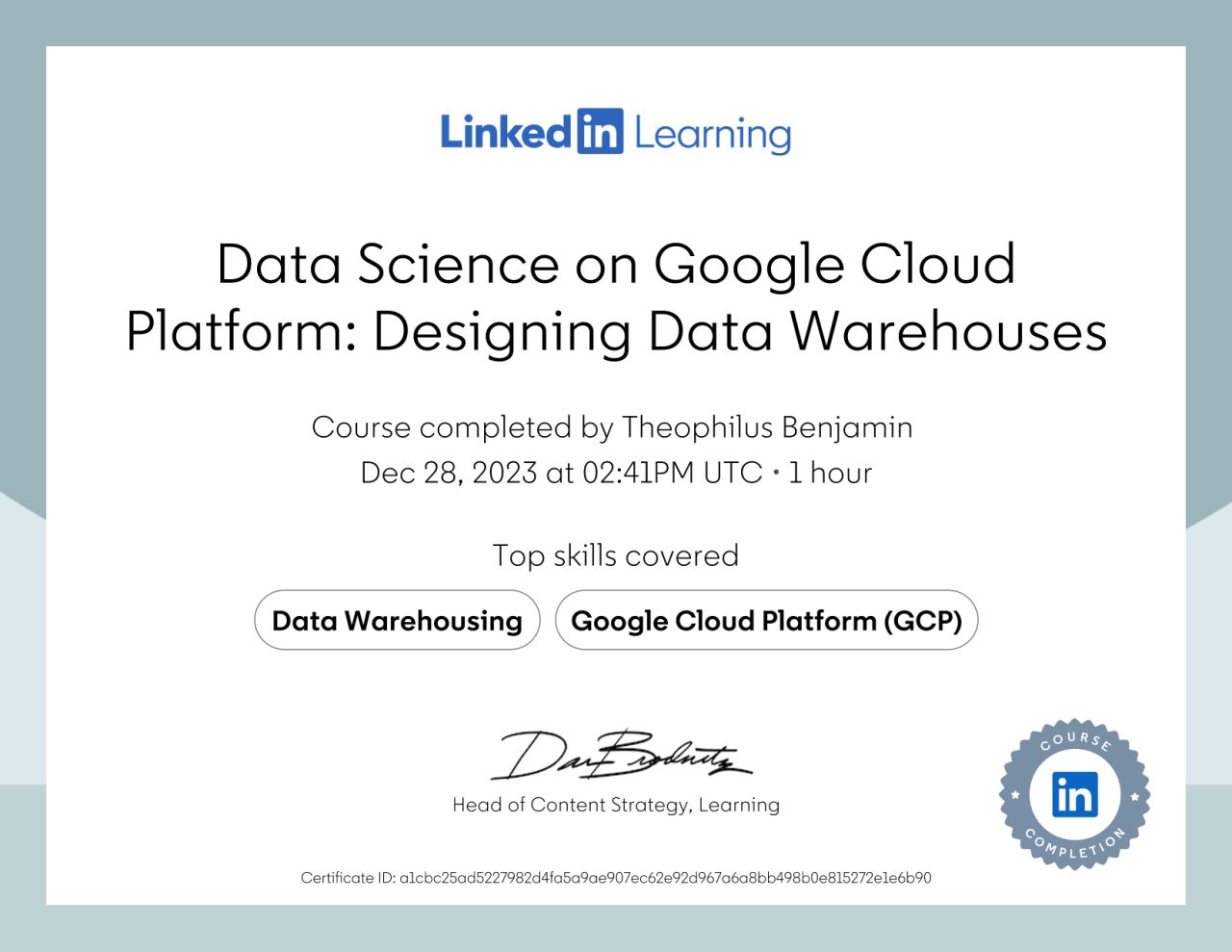 Data Science on Google Cloud Platform Designing Data Warehouses